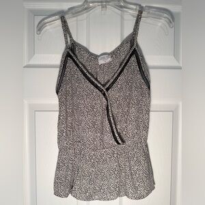 Sienna Sky Black and White Spotted Blouse